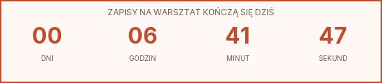 Zapisy na warsztat kończą się dziś