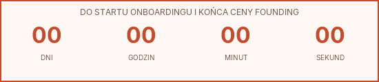 Do startu onboardingu i końca ceny founding